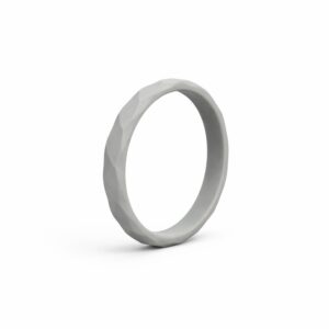 Prism Thin Grey Stackable Women's Silicone Ring
