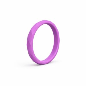 Prism Thin Purple Stackable Women's Silicone Ring