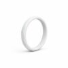 Prism Thin White Stackable Women's Silicone Ring