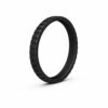 Tetra Thin Black Women's Silicone Ring