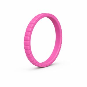 Tetra Thin Pink Women's Silicone Ring