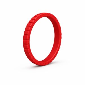 Tetra Thin Red Women's Silicone Ring