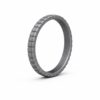 Tetra Thin Silver Women's Silicone Ring