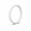 Tetra Thin White Women's Silicone Ring
