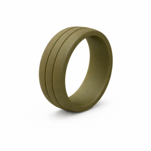 Urban 8mm Olive Silicone Ring