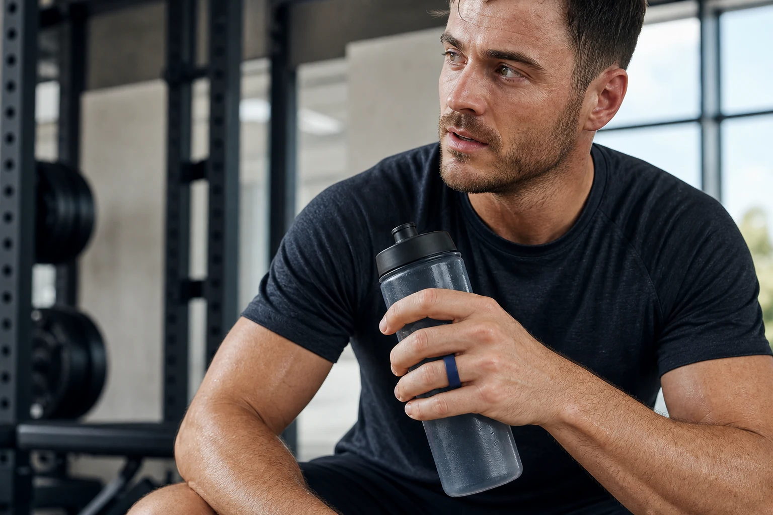 Best Silicone Rings for Gym Workouts and Daily Wear — Helix silicone ring lifestyle image.