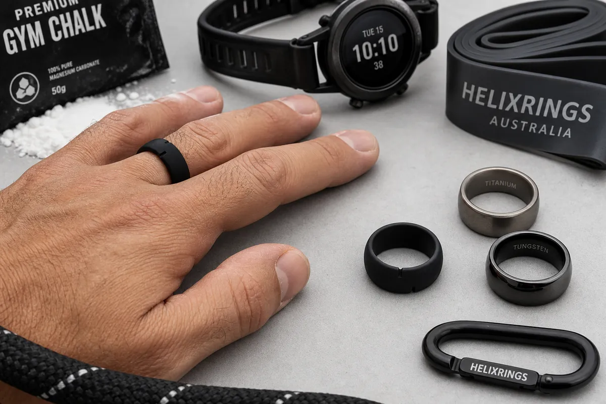 Close-up of a silicone performance ring showing profile and finish